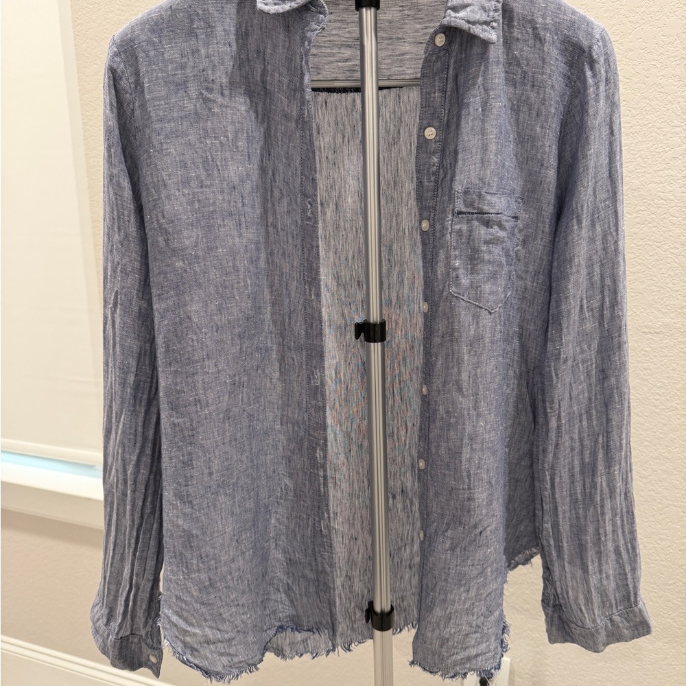 Stateside Blue Textured Shirt